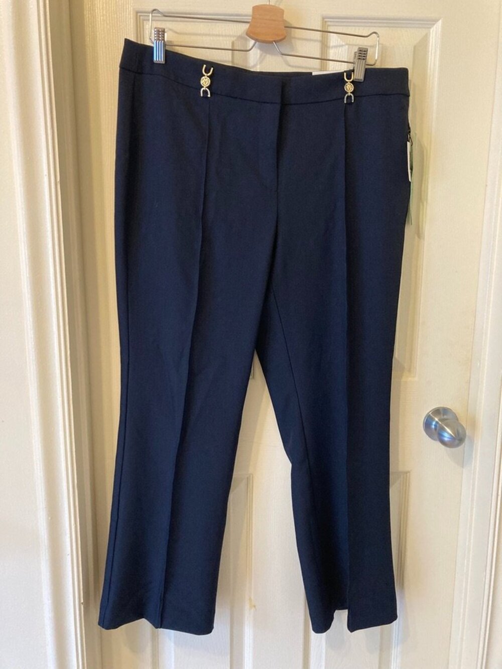 Anne Klein Navy Trousers Dress Pants NWT